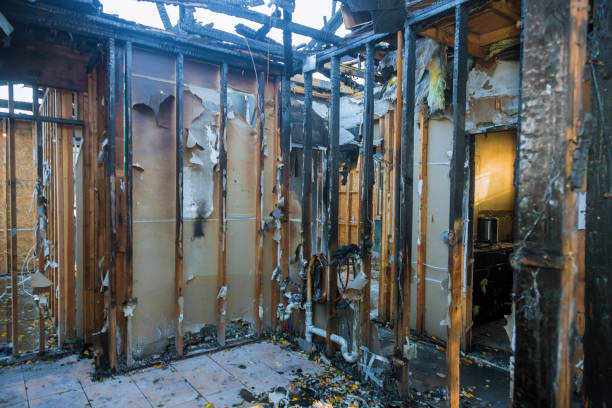 Professional Fire Damage Removal technician working in Gibson, AR
